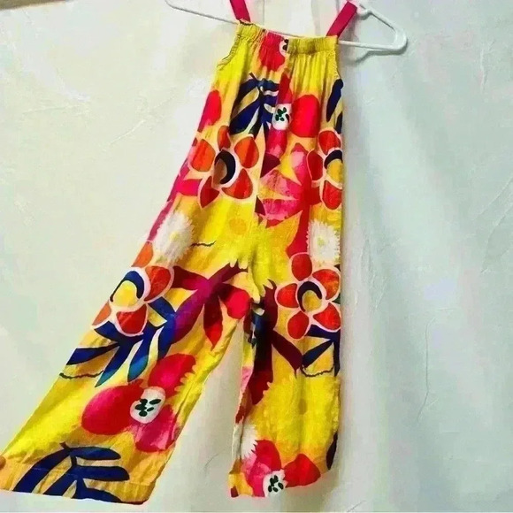 Okie Dokie Toddler Girl Floral Jumpsuit Size 4T - Picture 3 of 5